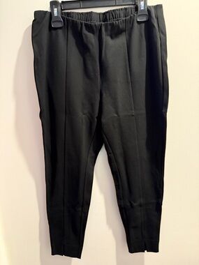 J. Jill Black Elastic-Waist Pull-On Pants